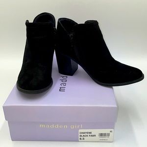 - Madden Girl Black Ankle Boots